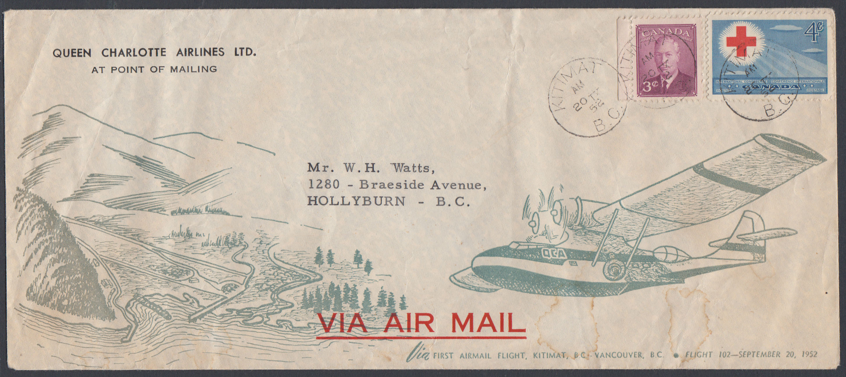 Tom Watkins postcard